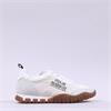 Mjus Nylon Retro Laced Print Trainer - Off White